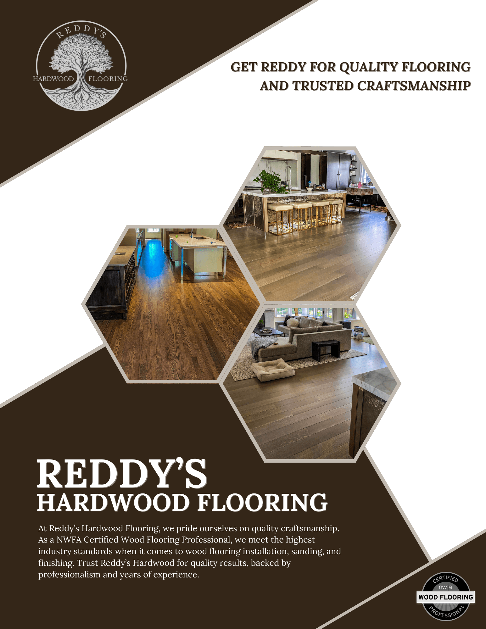 REDDY’S HARDWOOD FLOORING BOOKLET designed by Galaxy Sunset Designs