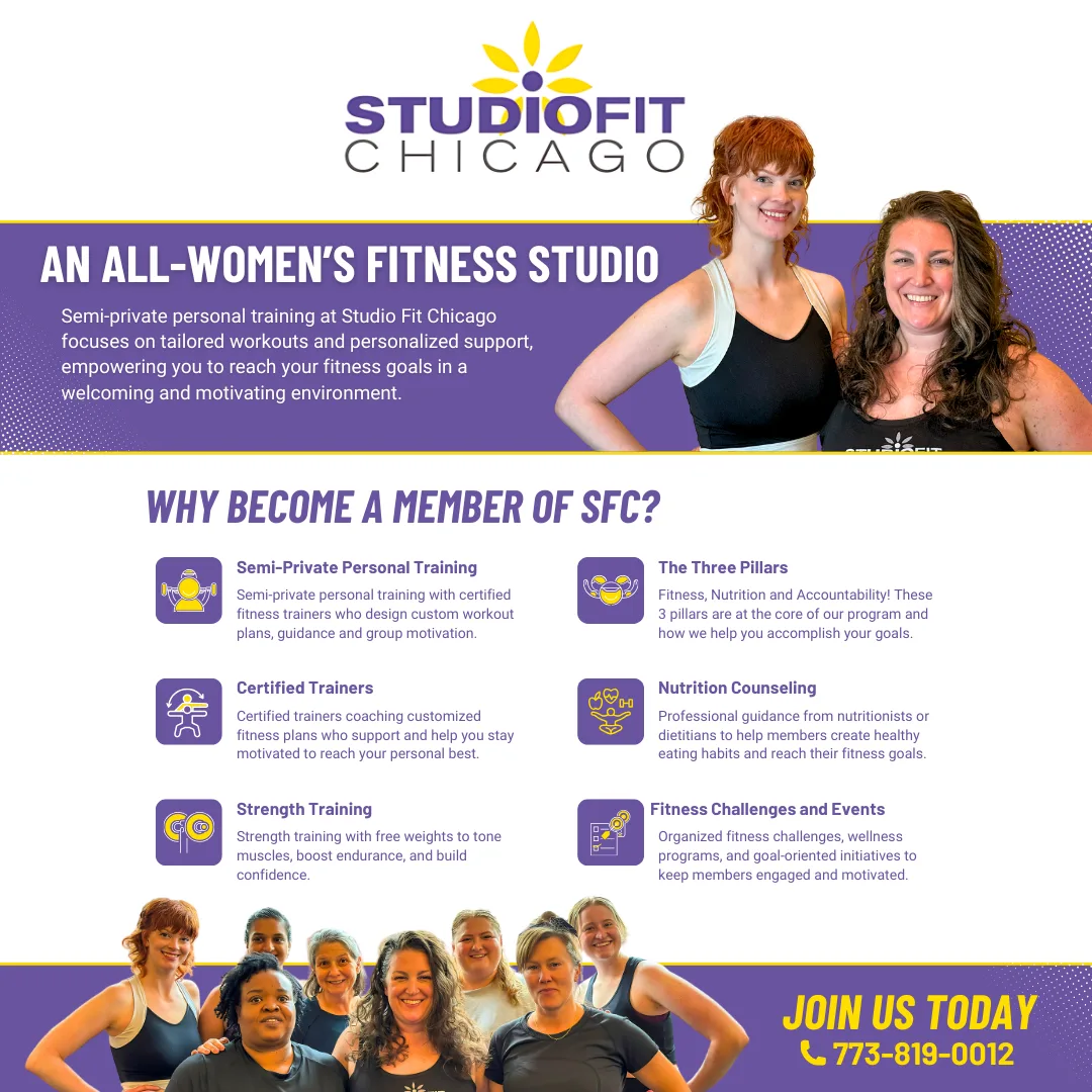 STUDIO FIT CHICAGO CAMPAIGN CREATIVE designed by Galaxy Sunset Designs