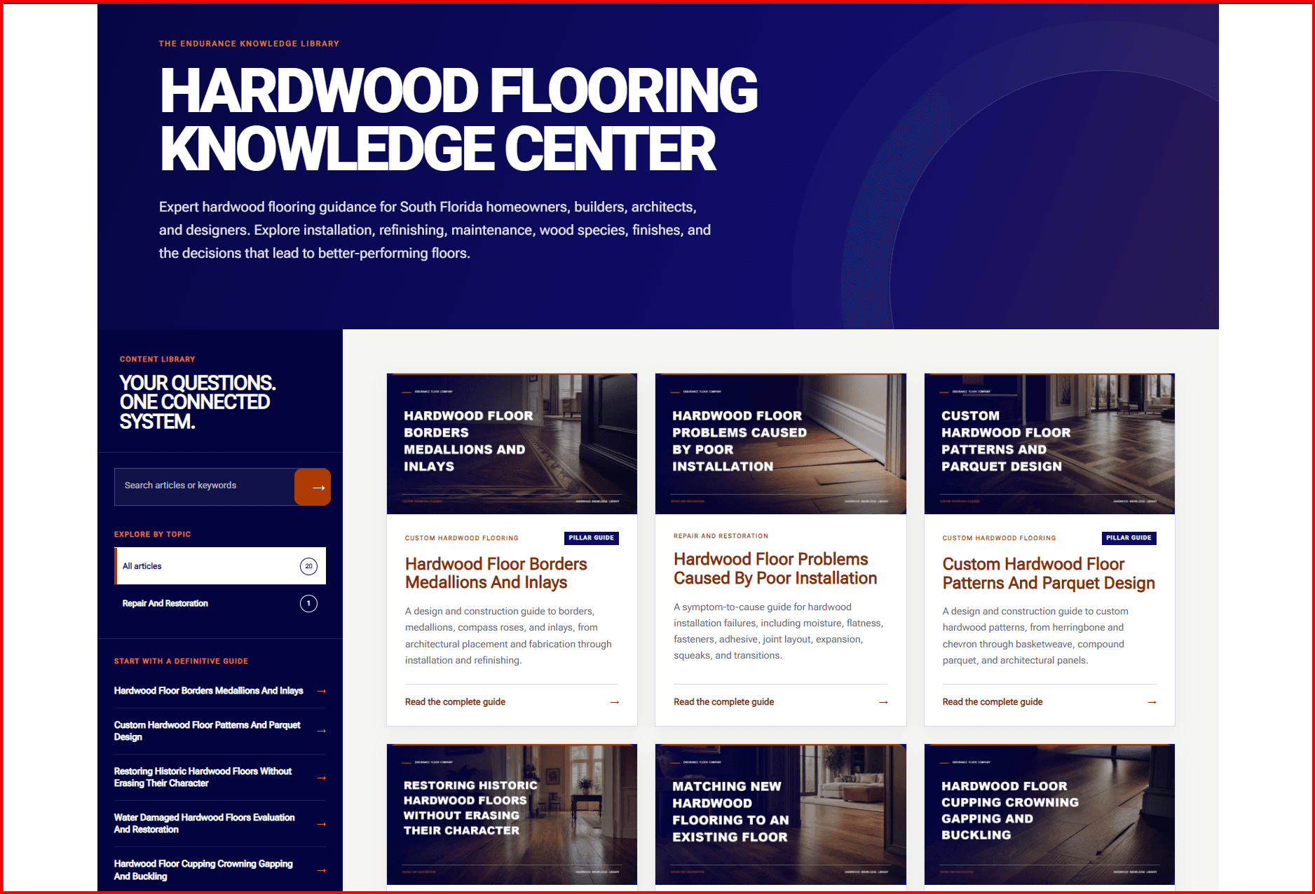 Endurance Floor Company Hardwood Flooring Knowledge Center