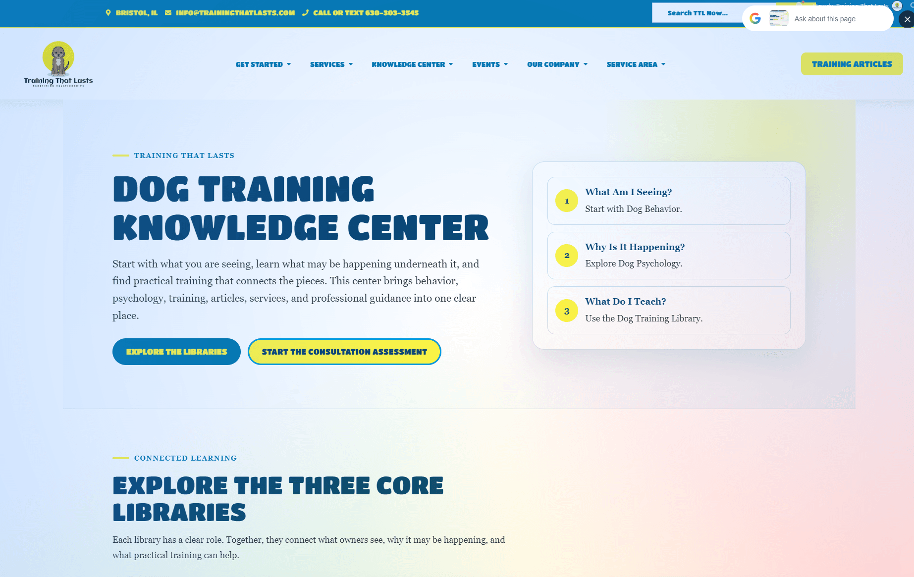 Training That Lasts Dog Training Knowledge Center