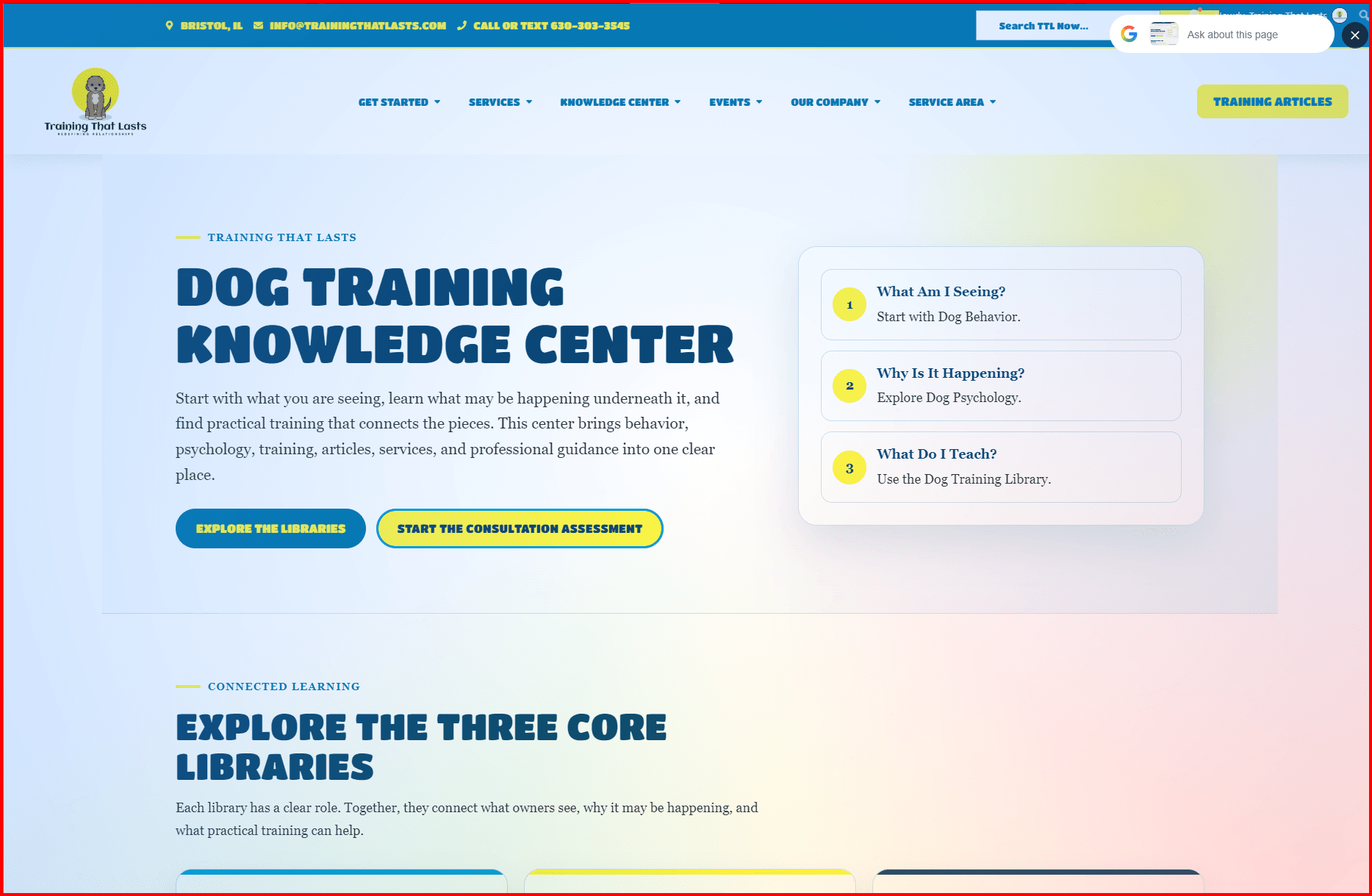 Training That Lasts Dog Training Knowledge Center